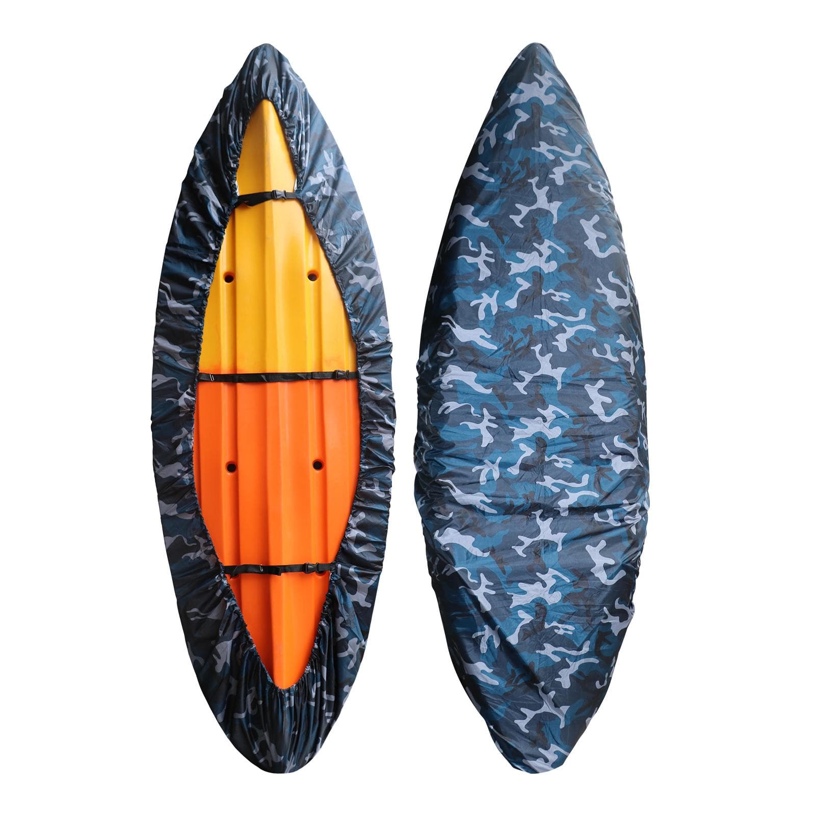 Kayak Cover Waterproof UV Resistant Kayak Cover Outdoor Kayak Storage Dust Cover for Boat Kayak S For kayak length 2.6 - 3.0M blue