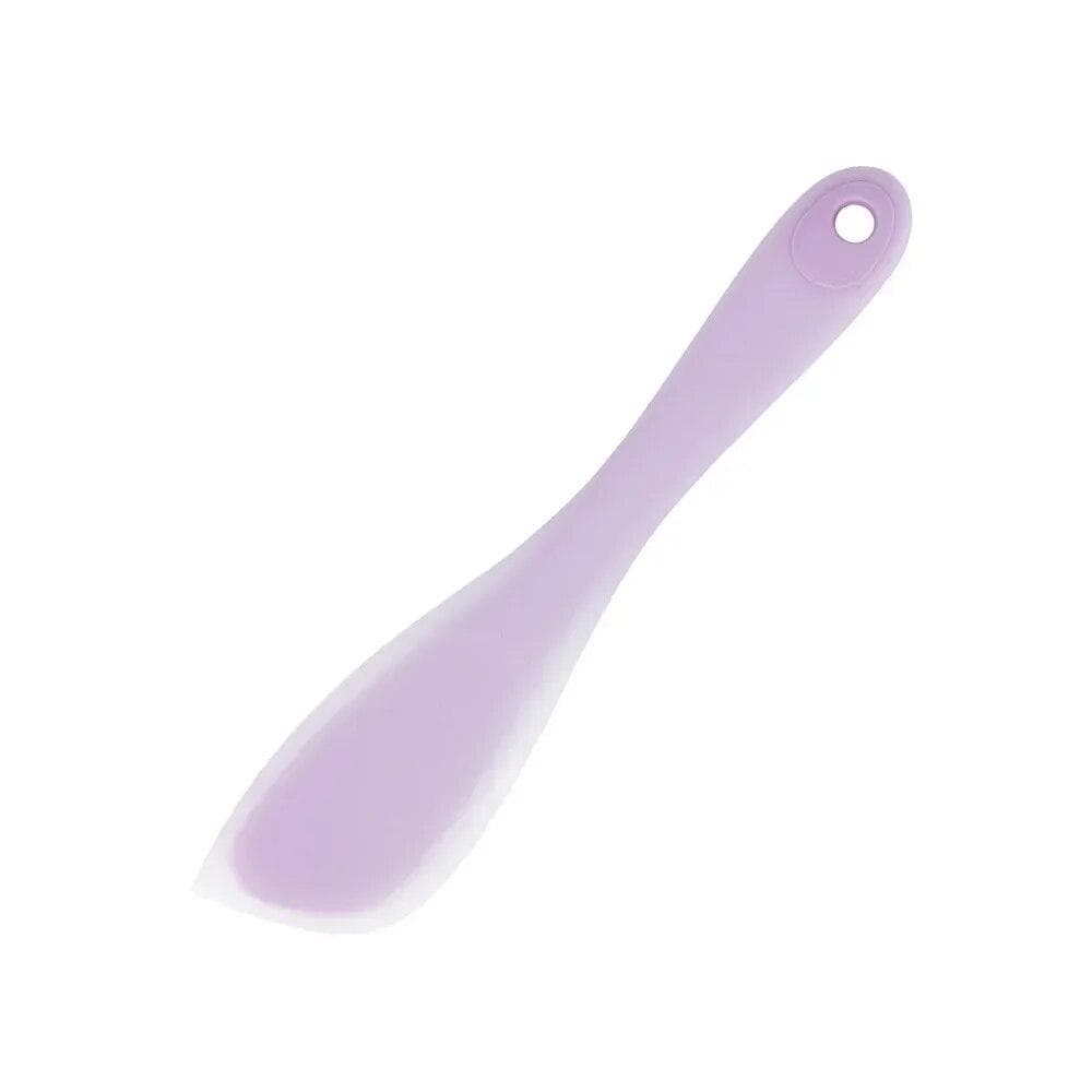 Silicone Scraper All-Inclusive Cream Butter Spatula Cake Chocolate Dessert Baking Tool Non-Stick Smoother Applicator purple