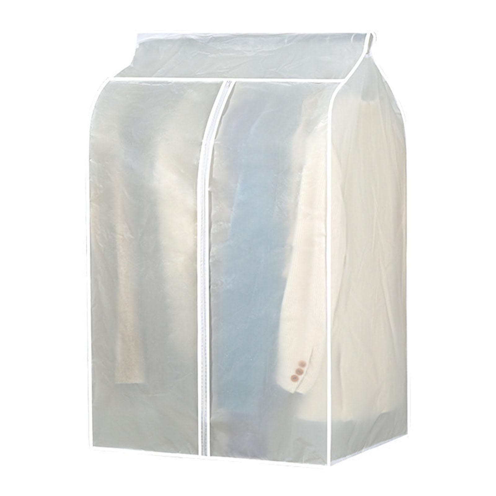 Large Garment Cover Transparent Easy To Install Hanging Clothes Storage Bag Clothes Dust Cover with