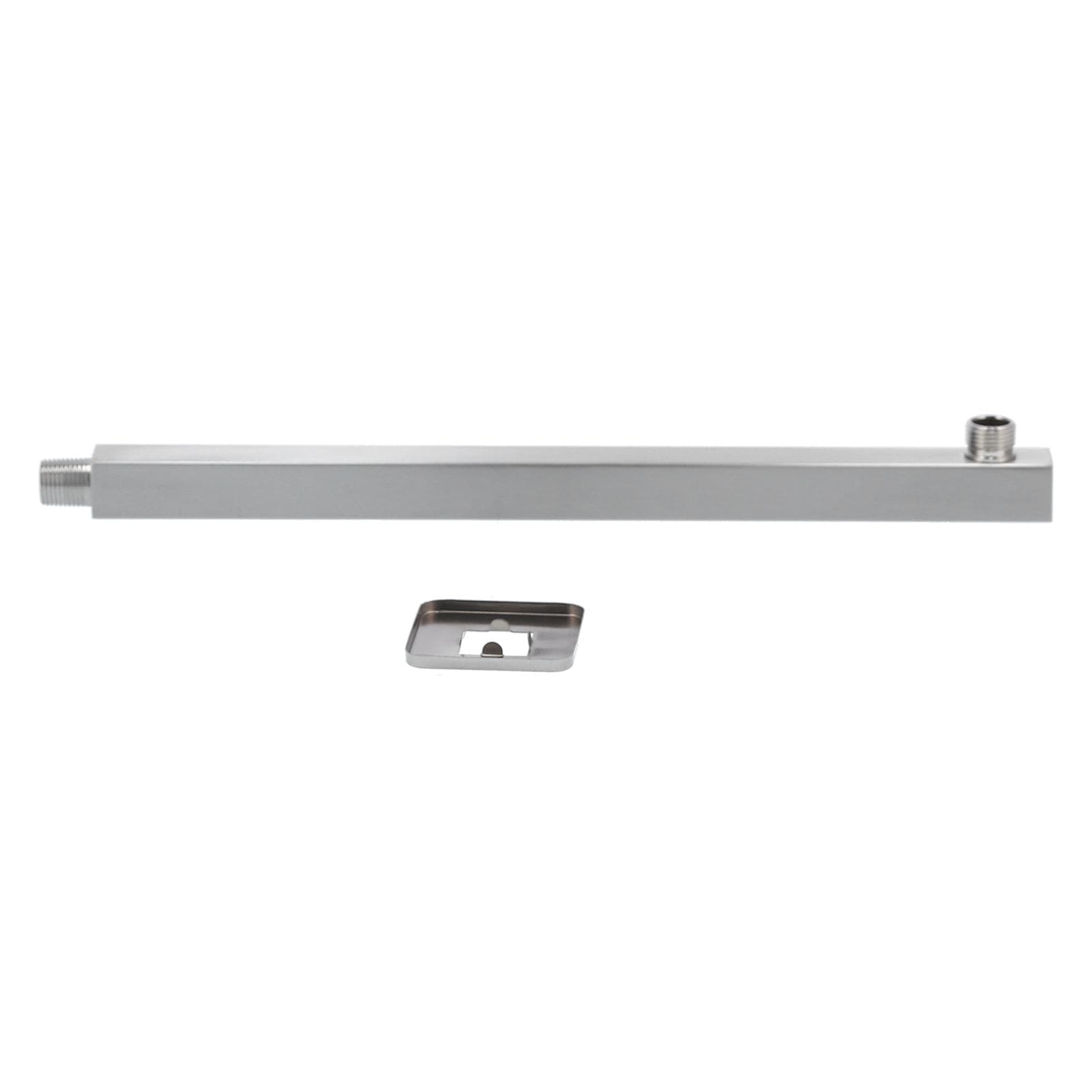 NPT1/2 Wall Mounted Shower Arm Brushed Concealed Stainless Steel Shower Extension Rod for Bathing