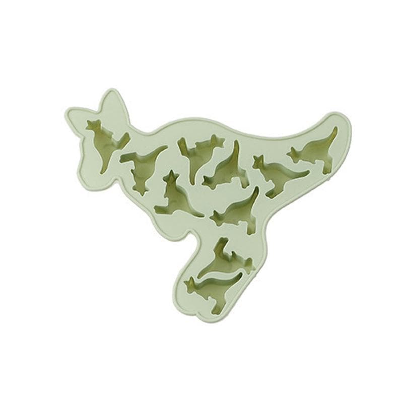 10 Even small kangaroo modeling silicone mold maltose chocolate mold ice cube mold green