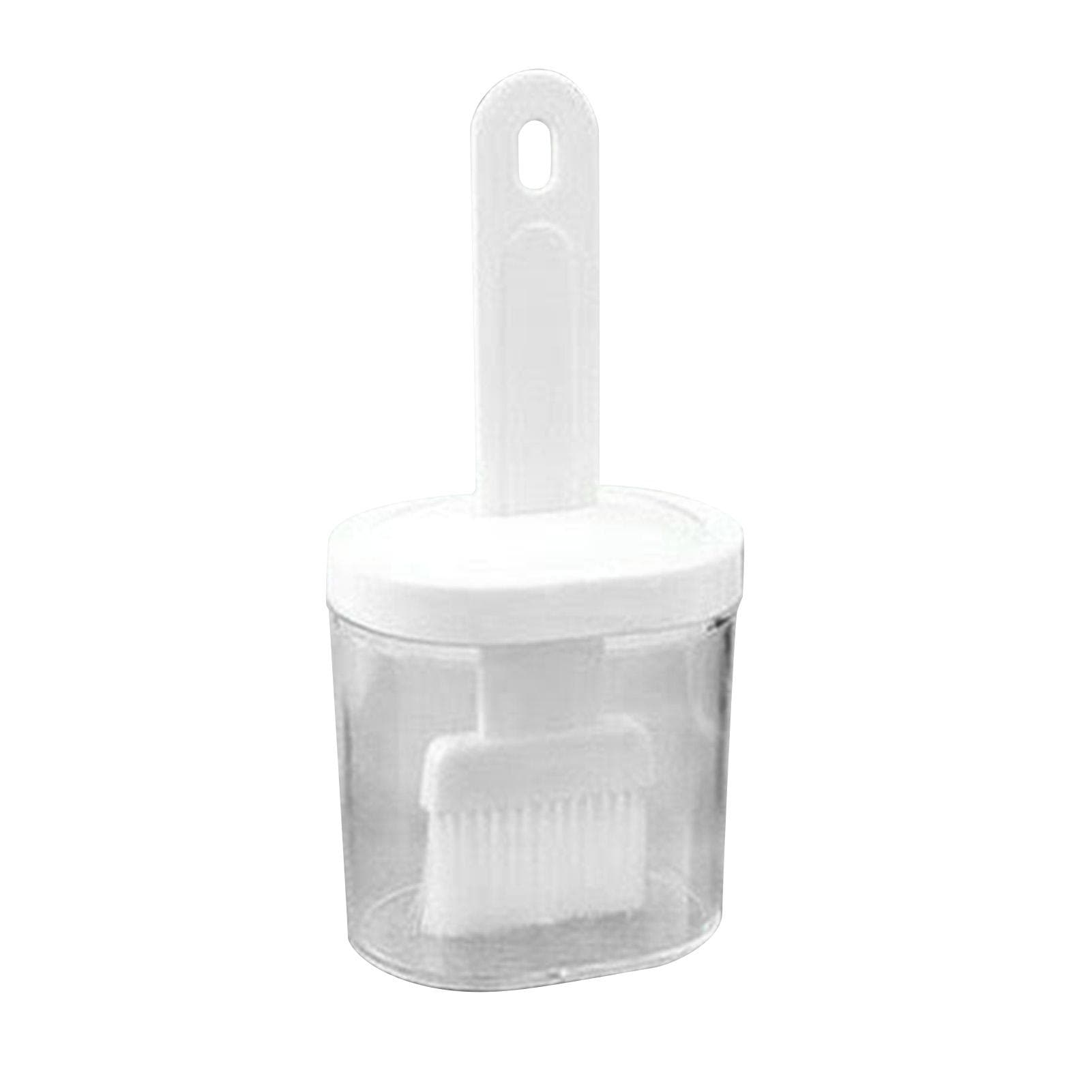 Integrated Silicone Oil Bottle Brush Olive Oil Dispenser Bottle with Silicone Brush for Cooking white