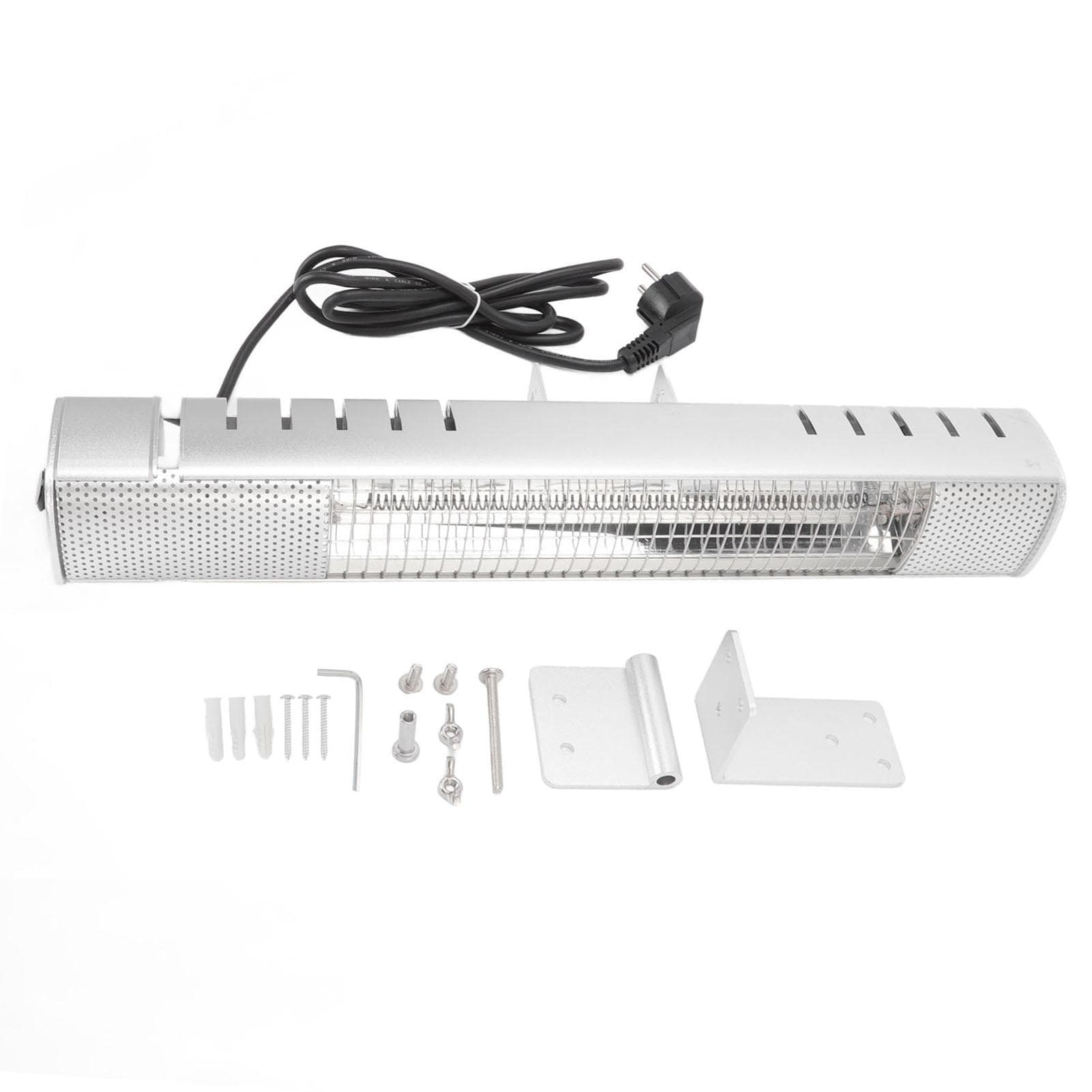 Electric Space Heater Hanging Dustproof Waterproof Infrared Carbon Fiber Pipe Heating 1000W Patio