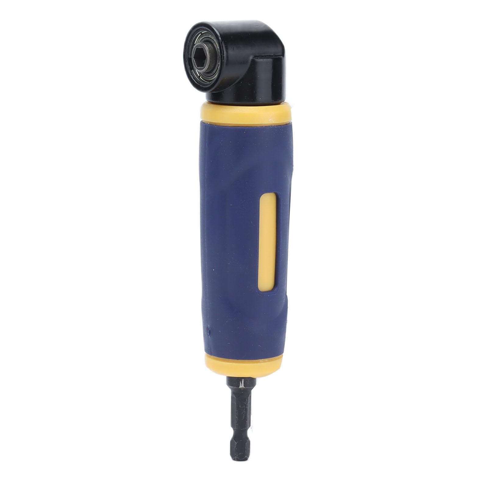 1/4in Right Angle Drill Adapter 90 degrees Angle Hex Shank Screwdriver Drill Bit Socket Holder