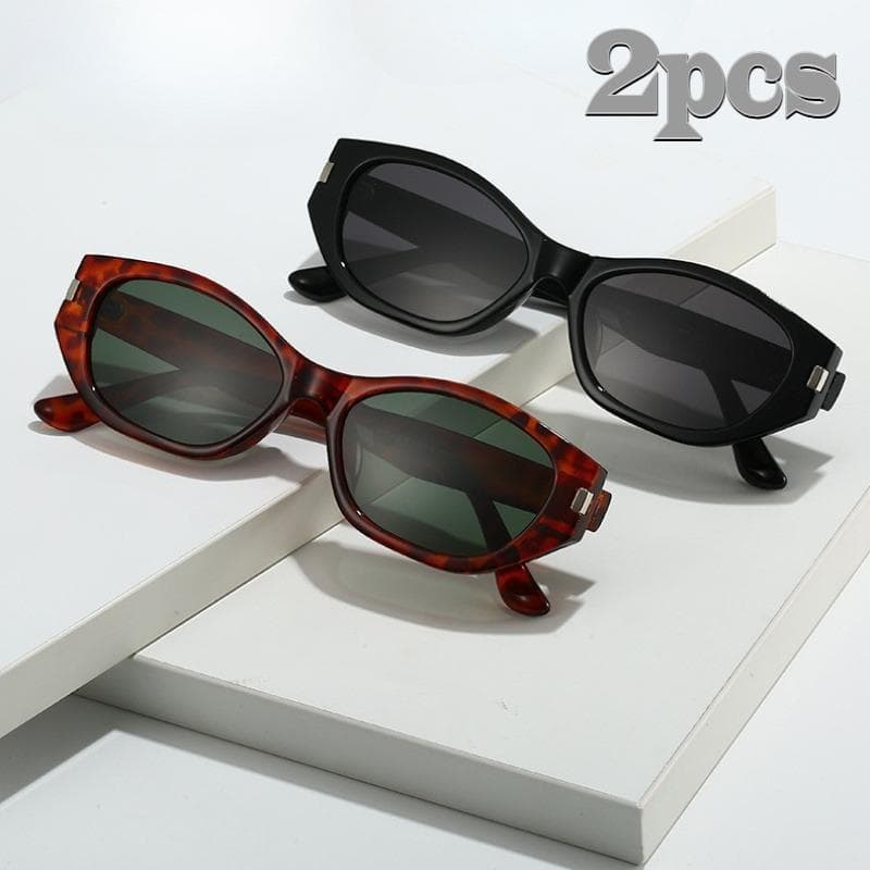 2pcs Vintage Cat Eye Glasses for Women Lightweight Stylish Eyewear Ideal for Daily Use Fashion Accessories
