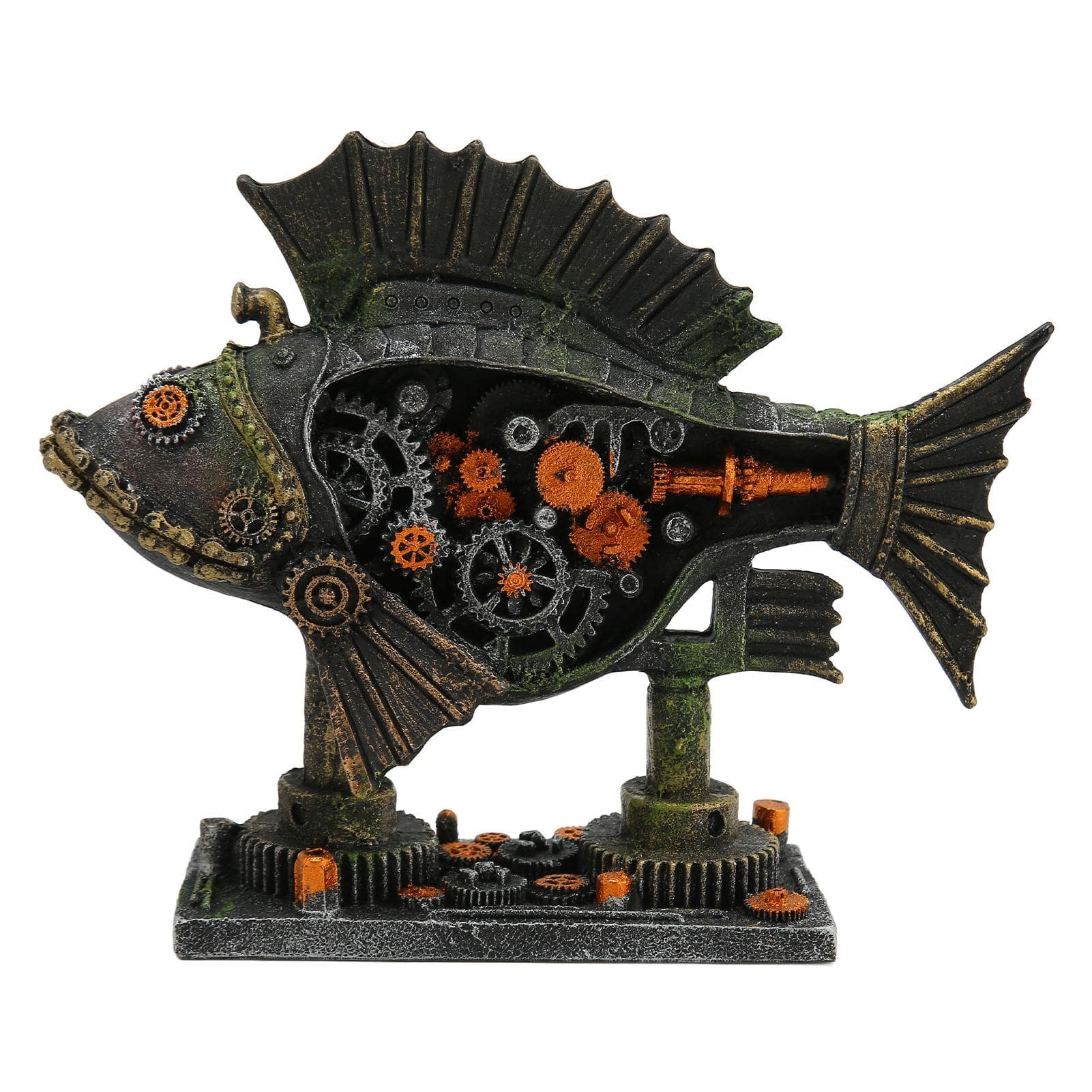 Fish Tank Decorations Innovative Robotic Fish Aquascaping Resin Aquarium Ornament for Fish Tank