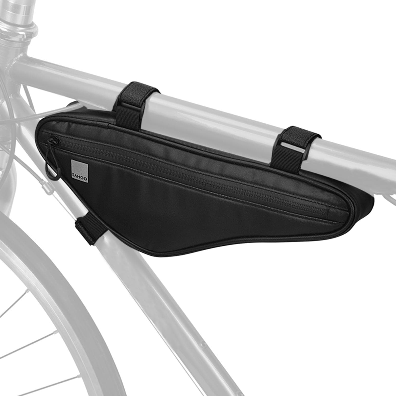 Bike Frame Bag Waterproof Bicycle Bag Bike Triangle Bag Bicycle Under Tube Bag Front Frame Bag black