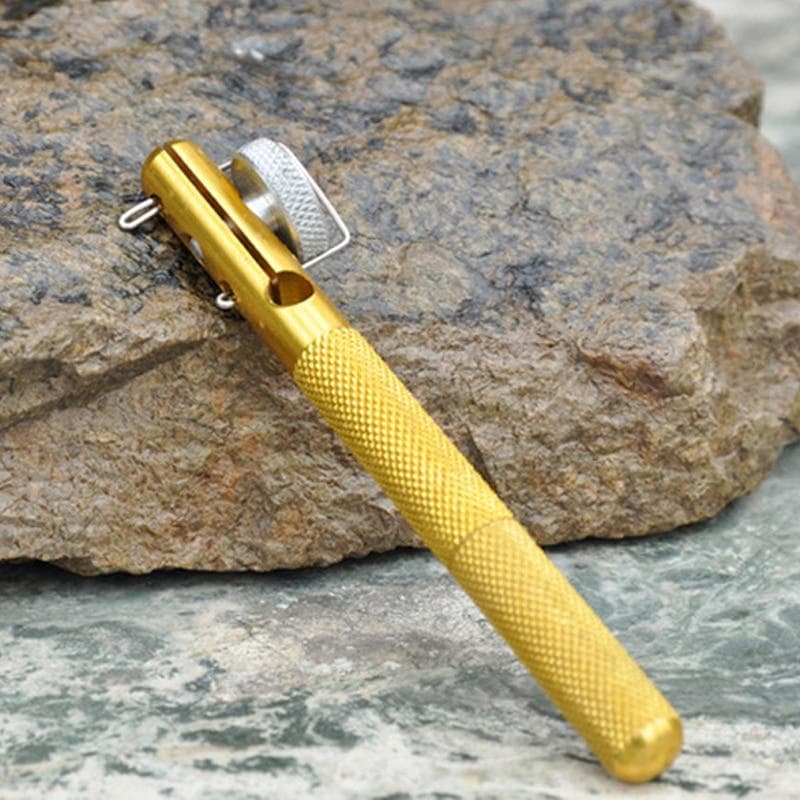 1pc Double-Headed Needle Knots Tie Loop Tyer Tools Kit Fishing Hook Tier Fishing Line Knotter Tying Fishhook Needle Fishing Tool golden