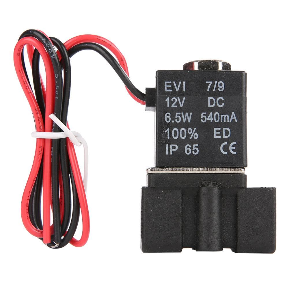 18 NPT 2 Way Plastic Electric Solenoid Valve NC Normally Closed DC12V