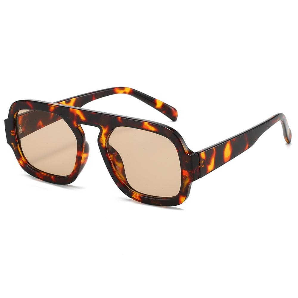 New Square Sunglasses Women Big Frame UV Protection Sun Glasses For Ladies Outdoor Commuter Shades Personalized Design As shown