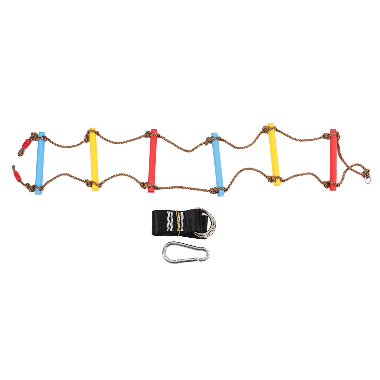 Climbing Rope Ladder Multilayer Wear Resistant Nylon Rope Maximum Stability Good Grip Strength Kid