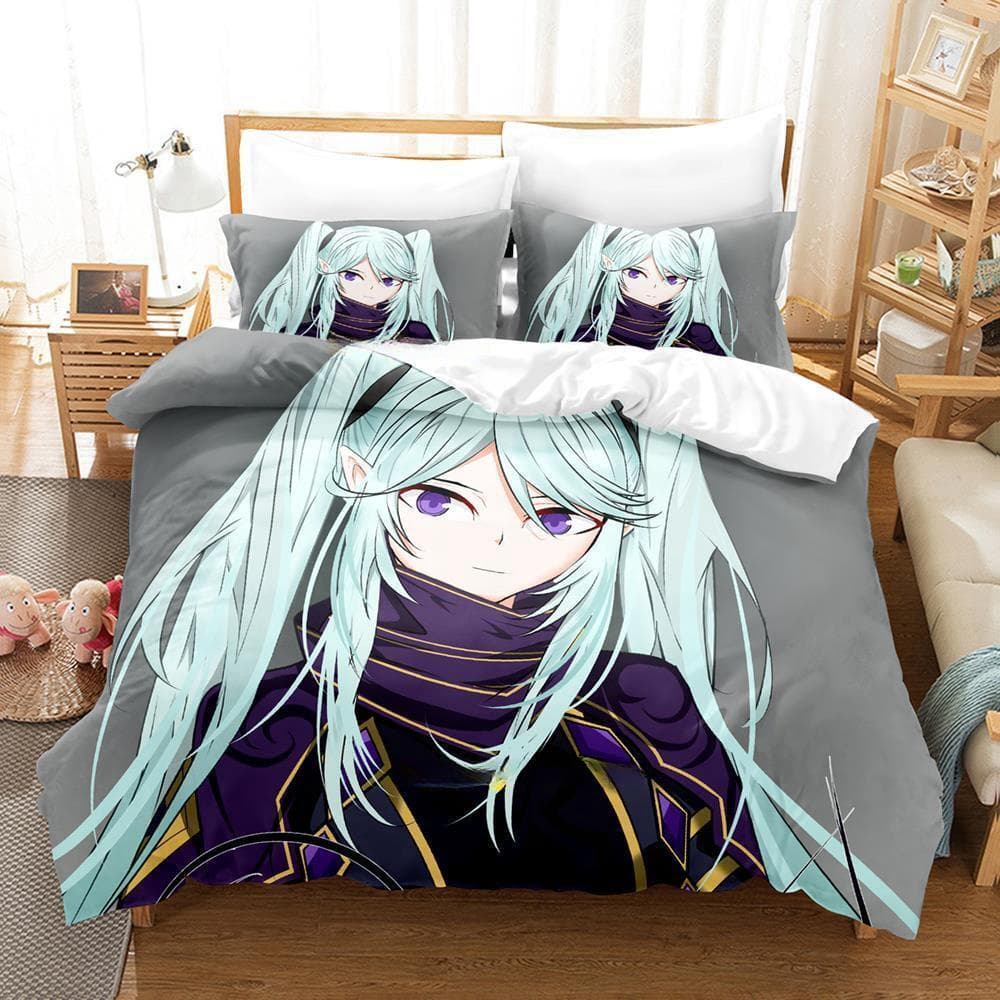 The Eminence in Shadow Cid Kagenou Bedding Set Cartoon Anime three-piece set Adult Kid Bedroom Duvet cover Sets Home Textiles US Full 200x230cm