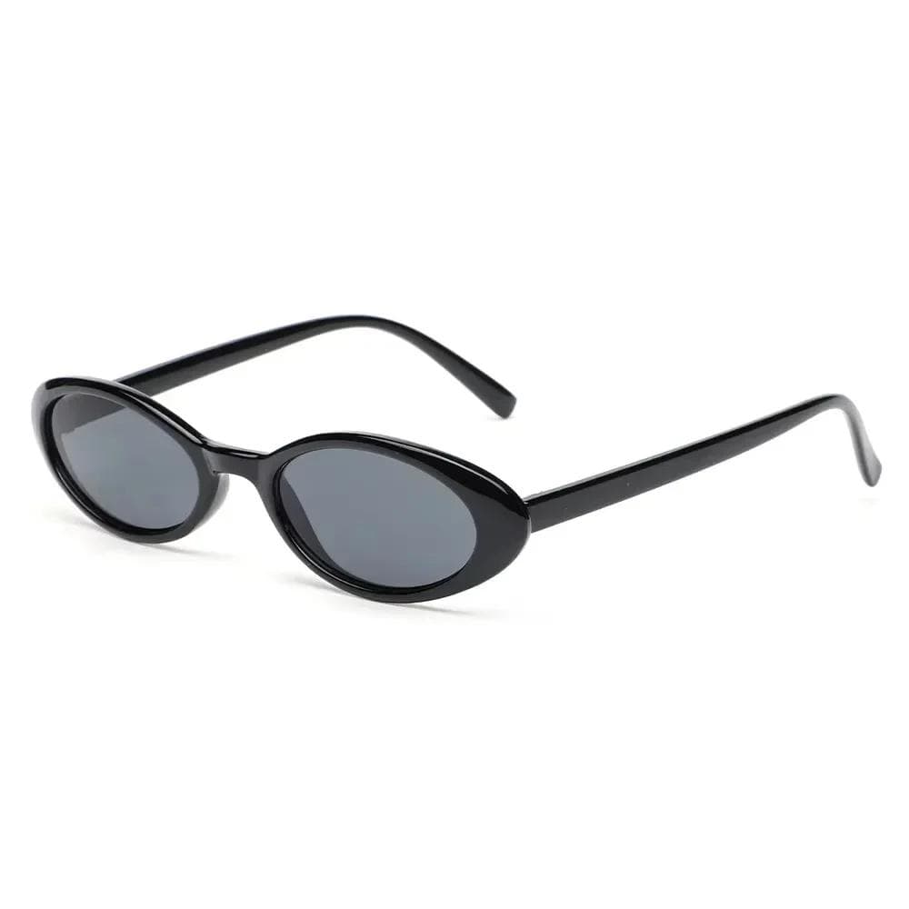Vintage Designer Oval Sunglasses Women Men Luxury Fashion Punk Rivet Star Cool Shades UV400