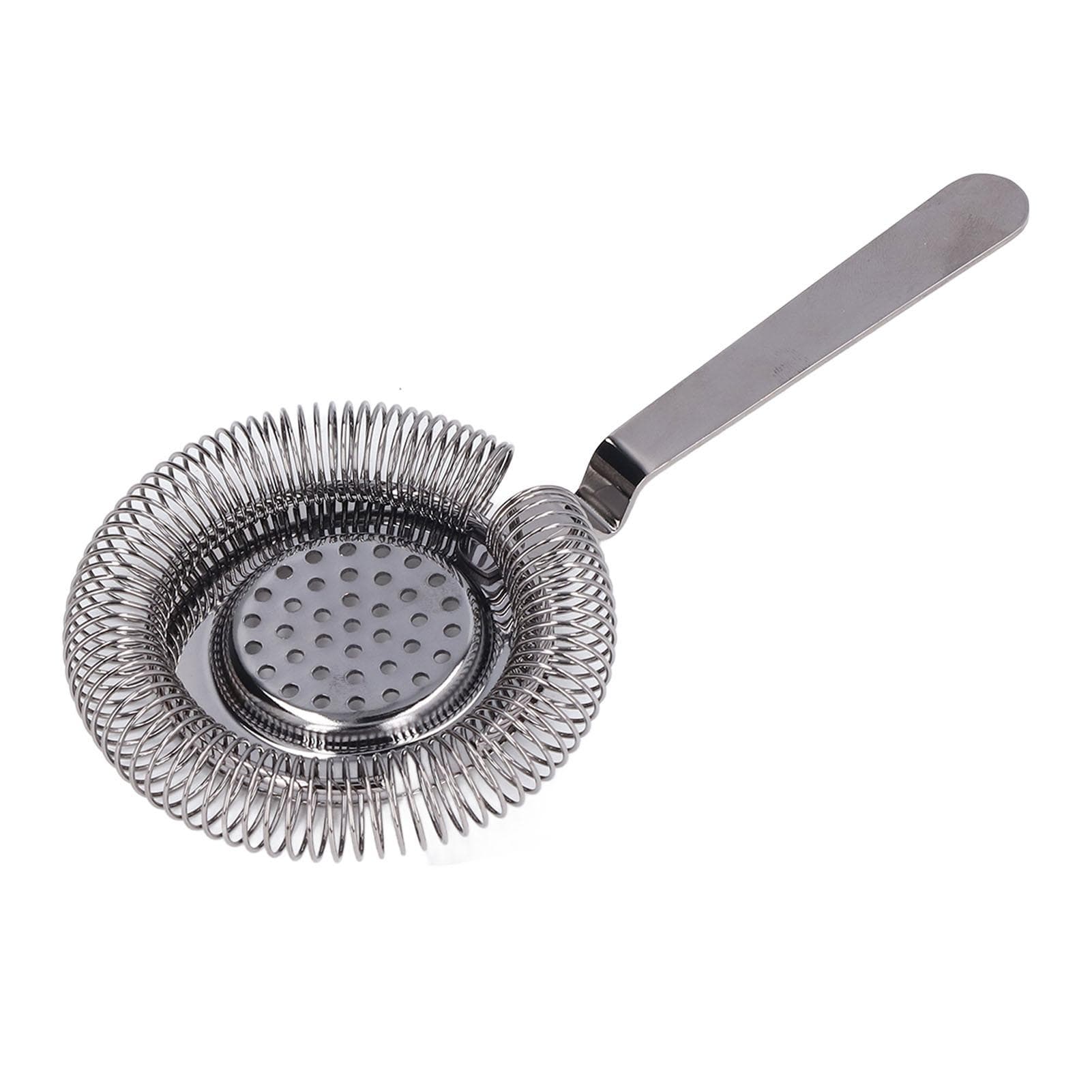 Bar Strainer Fine Filtering Professional Stainless Steel Cocktail Strainer for Bartending black