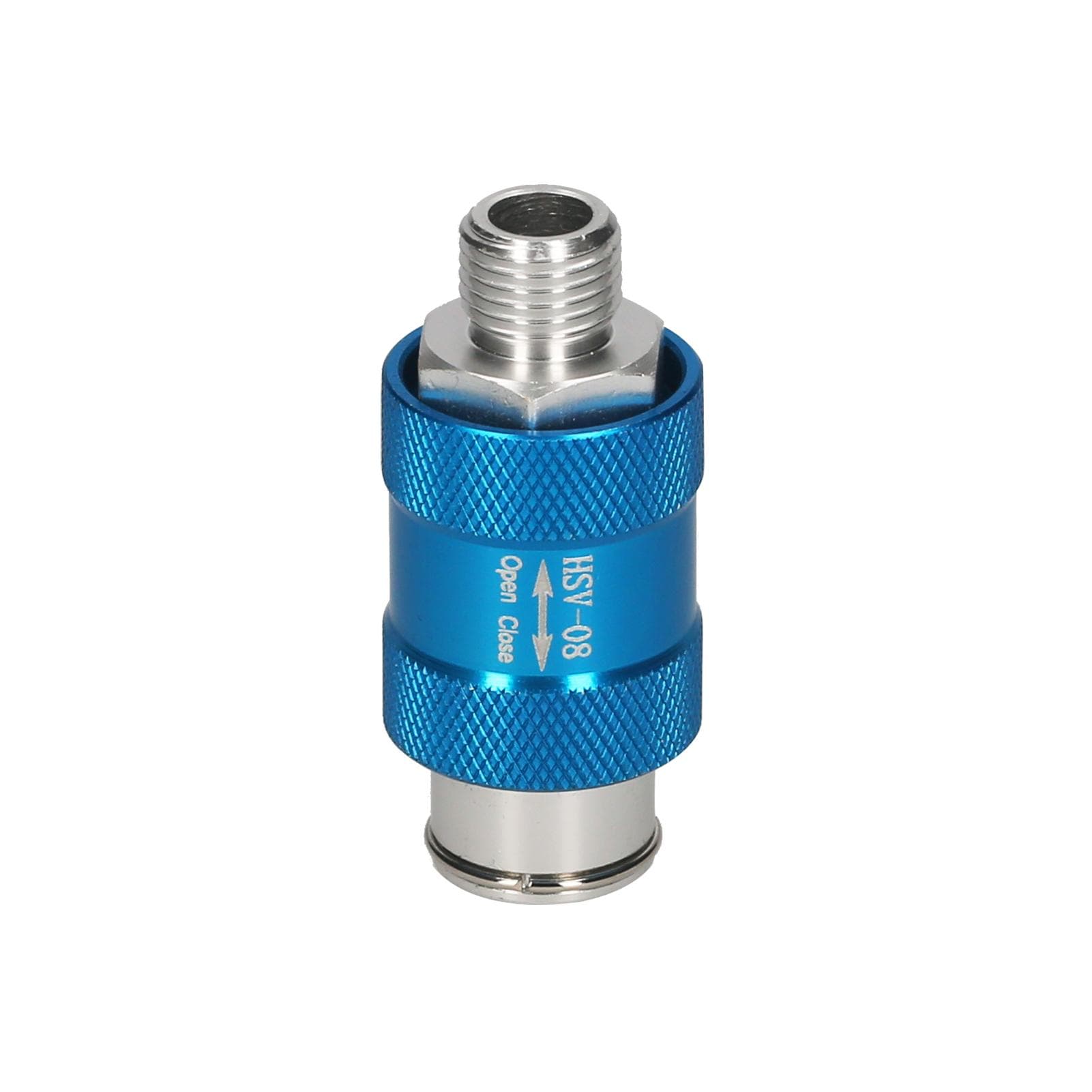3/8-inch Hand Slide Valve Pneumatic Flow Control Valve Manual Aluminum Alloy Valve HSV-08 blue