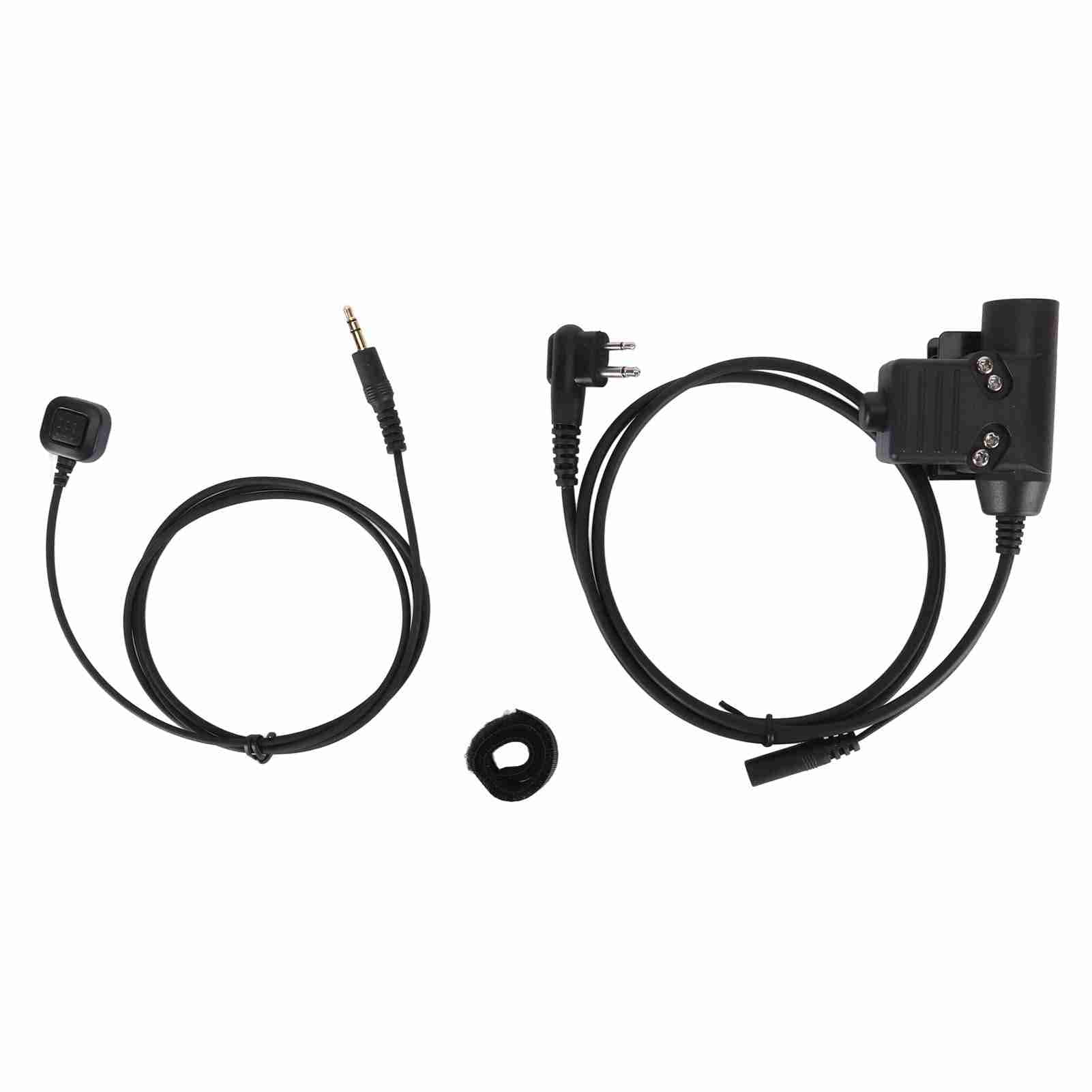 U94 PTT Adapter Push to Talk Button Walkie Talkie Military Headset Connector Fit for MOTOROLA GP88