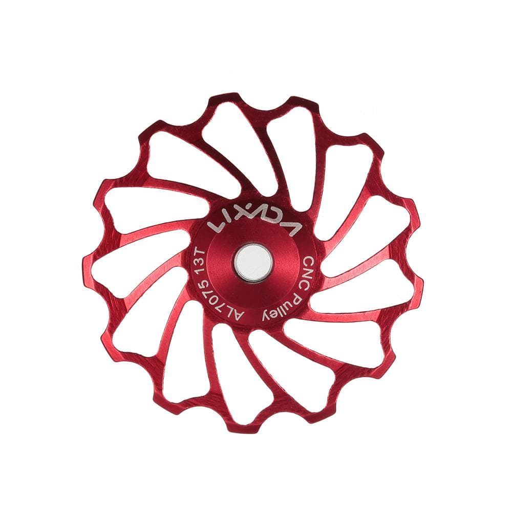 Lixada MTB Road Bike Ceramic Pulley 7075 Aluminum Alloy Rear Derailleur 13T Guide Cycling Ceramics 13T