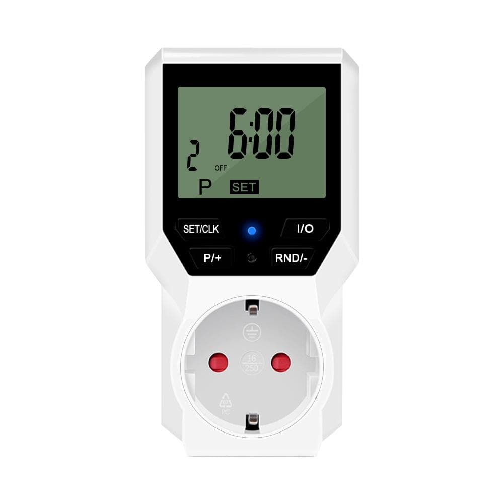 Intelligent Timing Socket Electrical Appliances Precise Control Device Remaining Time Display Time multicolour
