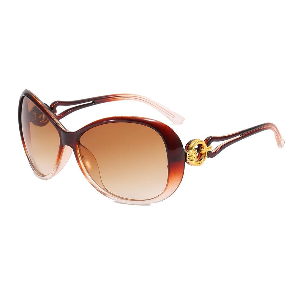 Fashion Retro Gradient Oval Women Sunglasses Y2K Personality Colorful Frame UV400 Protection Street Style as picture