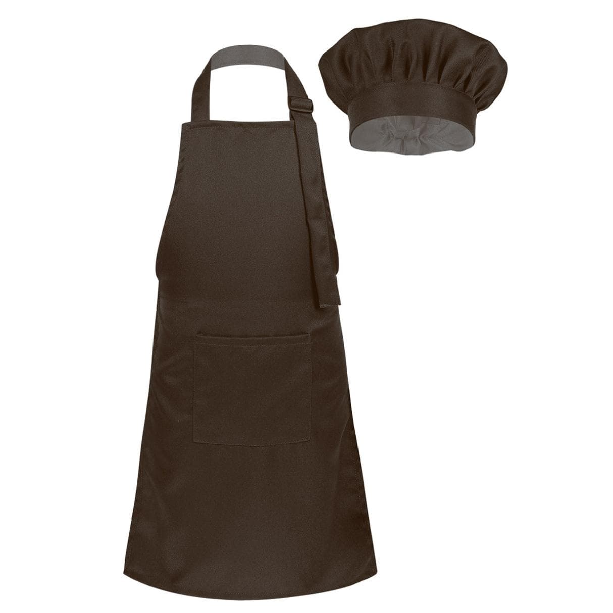 Kids Boys Girls Chef Hat Apron Set Children Kitchen Bib Aprons Kitchen Cooking Baking Training Wear Costume 8-12 Years coffee