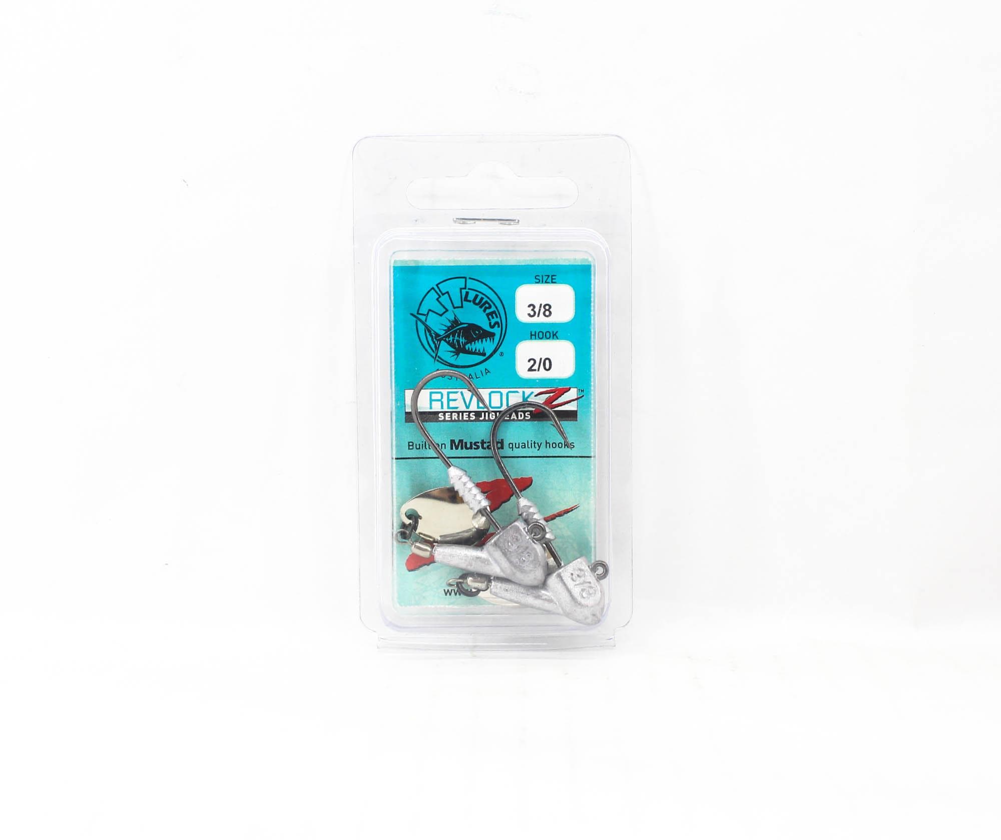 Tackle Tactics Revlockz HD NC Jig Head 3/8 oz 2/0 2/pack (9452)