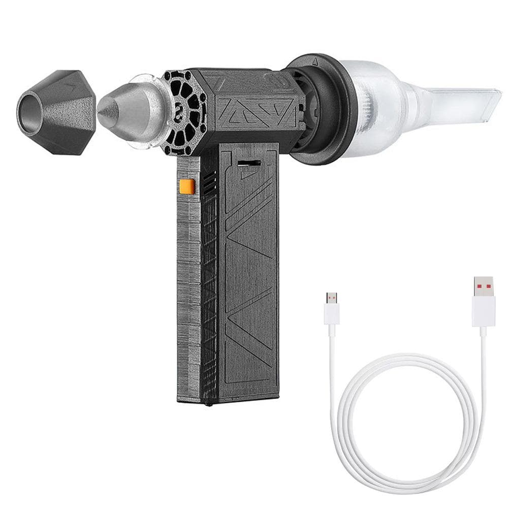Mini Turbo Jet Fan 52m/s Turbo Violent Fan 130000 RPM Rechargeable Powerful Blower Turbo Fan with Blower Head and Safety Hammer Head
