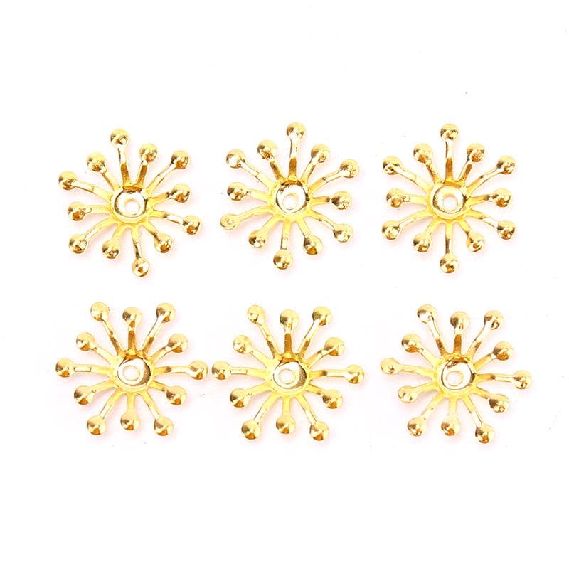 50Pcs Crafts Gift Decoration Diy Durable Metal Filigree Wraps Connectors gold