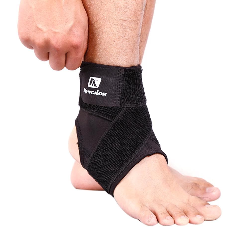Sport Ankle Support Elastic High Protect Sports Equipment Safety Running Basketball Ankle Brace L black
