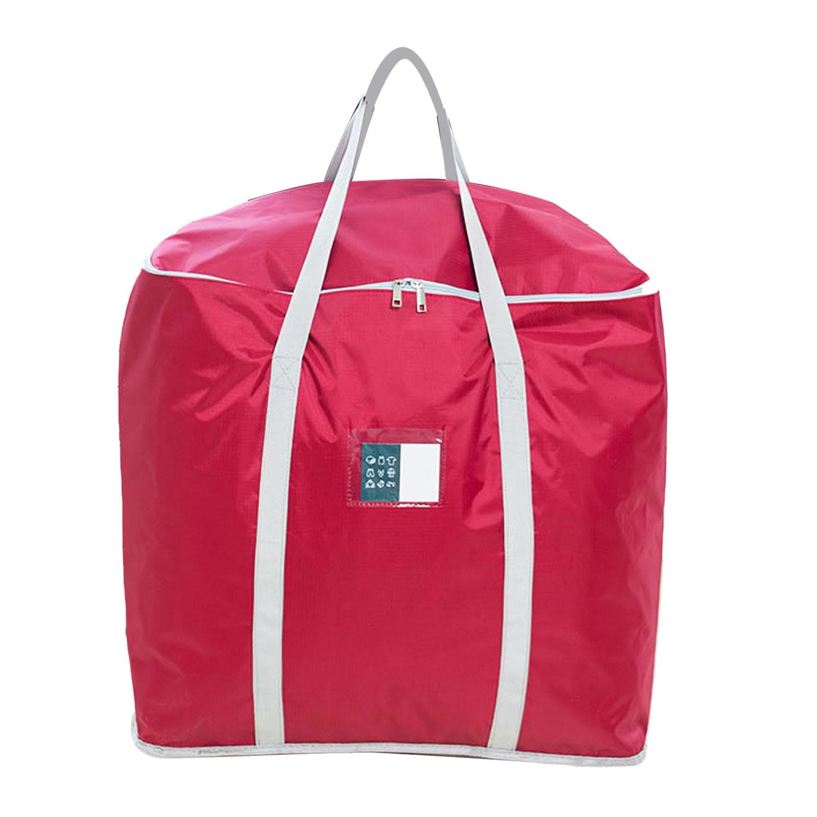 Oversize Moving Bag Waterproof Good Bearing Zipper Design Storage Bag for Home Moving Dark Blue wine red