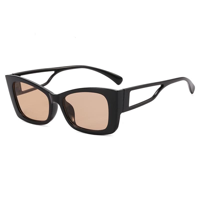 1PC Vintage Cat Eye Sunglasses Women Men Hollow Square Frame Anti Glare Sun Glasses for Female Male Eyewear Shades MULTI