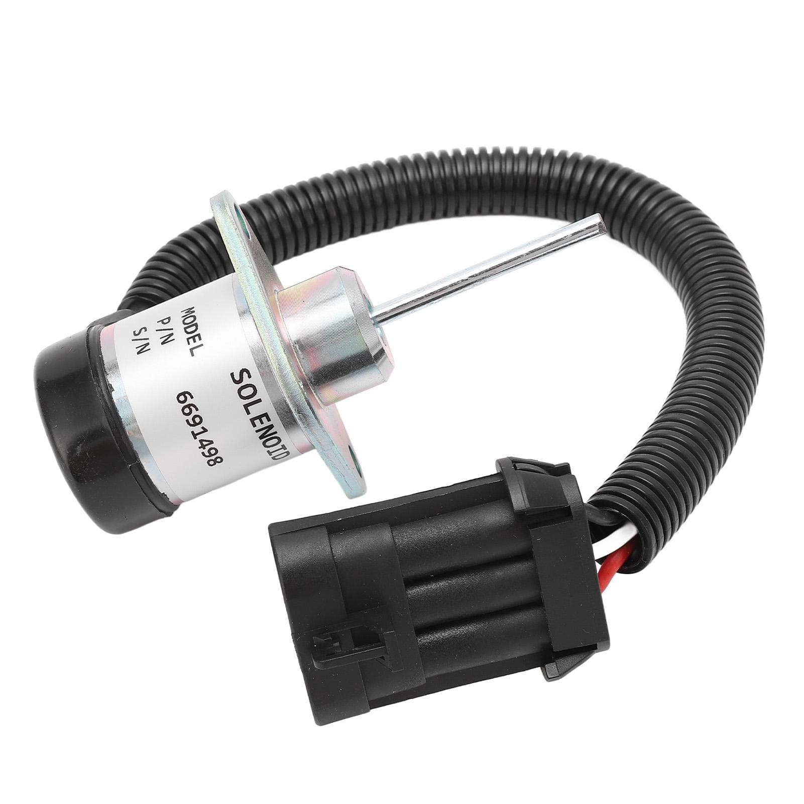 Diesel Engine Stop Solenoid Fuel Pump Shut Off Valve Flameout Tool 6691498 12VDC for Kubota
