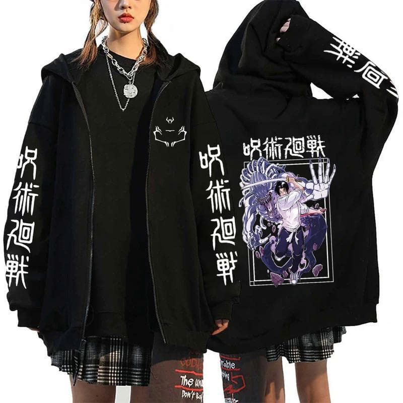 Anime Jujutsu Kaisen Fushiguro Megumi hoodies XXL