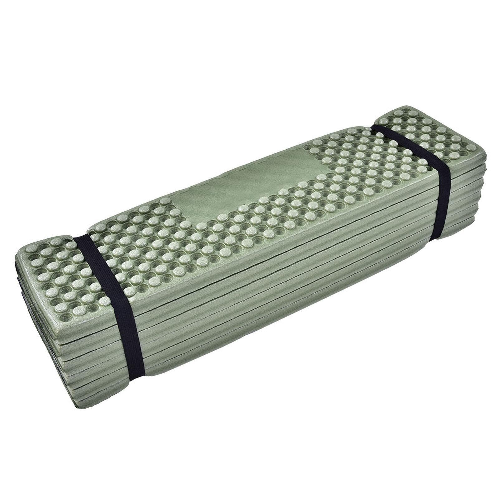 Outdoor Foam Camping Mat Folding Beach Tent Sleeping Pad Waterproof Mattress( Army Green)
