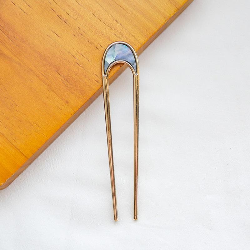 Japan Minimalist Hairpin Alloy Metal Conch Shell Hair Sticks for Women Headwear Girl Hair Tools Bun Maker Hair Accessories
