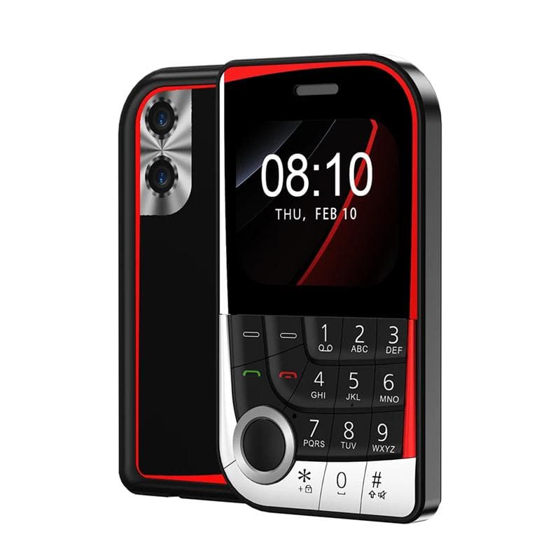 V10 Dual SIM Standby Mobile Phone 2.01 Inch Screen Magic Voice Speed Dial Flashlight FM Radio MP4 Cheap Back-up Cellphones standard black