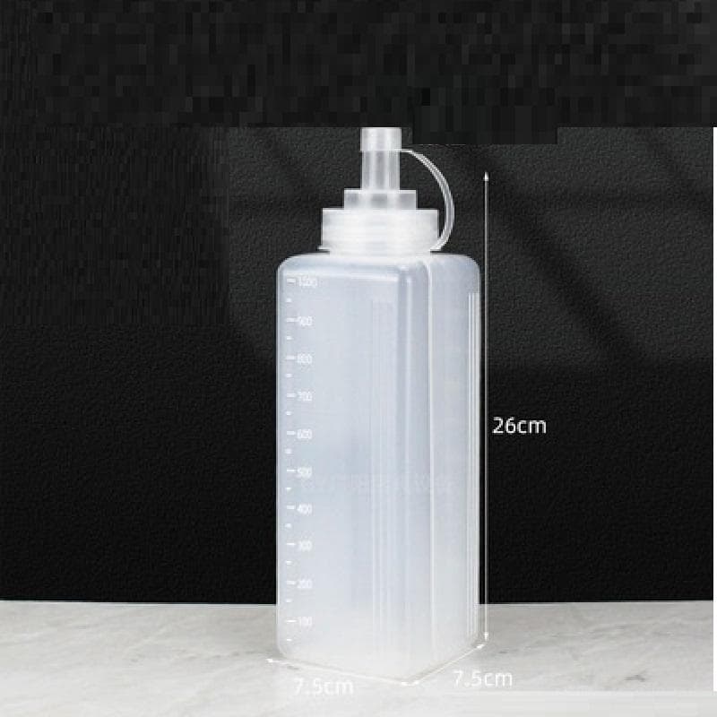 800ml/1000ml Sauce Vinegar Oil Ketchup Gravy Sauce Kitchen Accessories Gravy Boat Plastic Condiment Dispenser Squeeze Bottle 1000ML