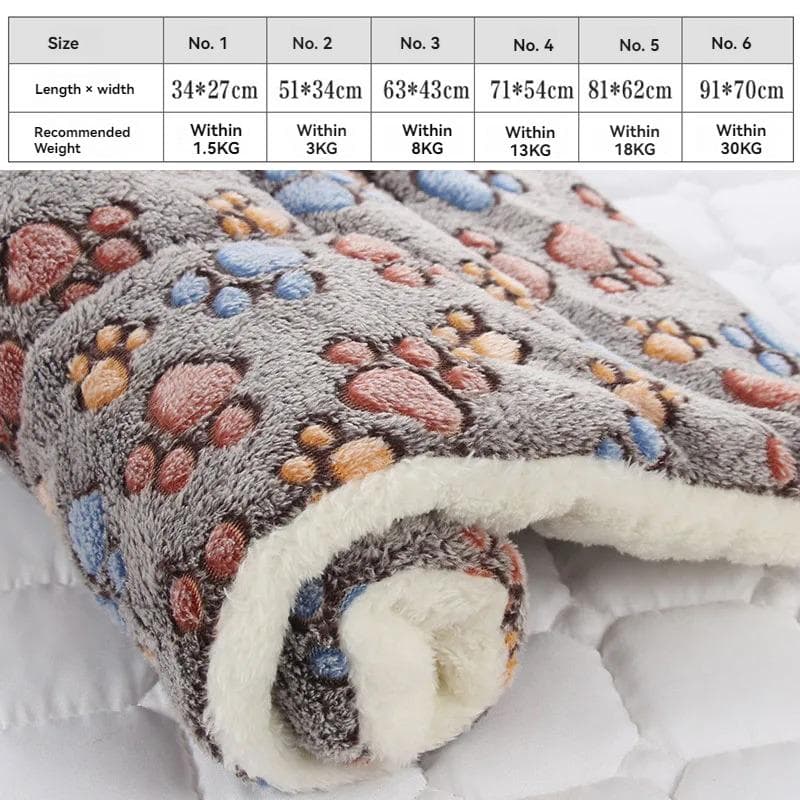 Soft Flannel Pet Mat dog Bed Winter Thicken Warm Cat Dog Blanket puppy Sleeping Cover Towel cushion for small Medium large dogs 34 x 27cm