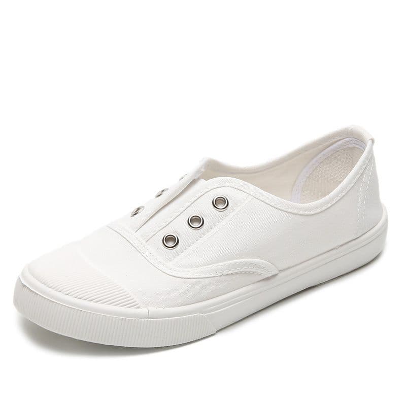 Canvas Shoes Unisex Canvas Shoes Soft and Comfortable Breathable Shoes Fashionable Casual Cloth Shoes 35 white
