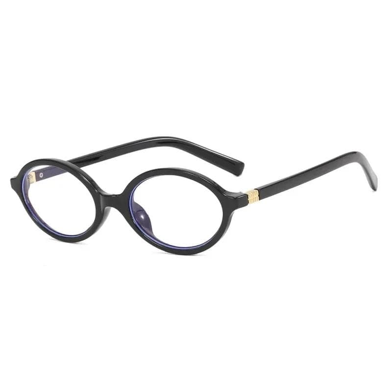 Sexy Small Oval Leopard Sunglasses Women Lovely Ins No Makeup Plain Glasses Frame Eyewear Cute Decorative Computer Glasses