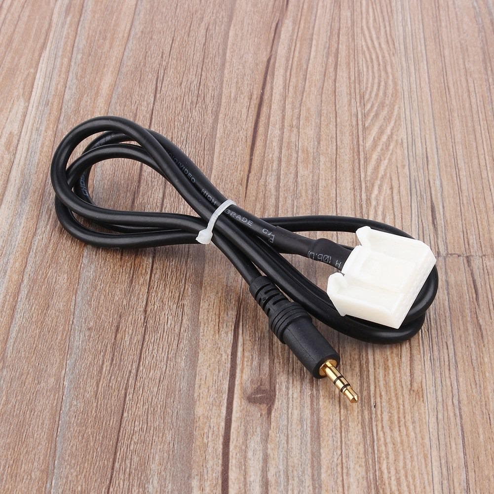 3.5MM AUX Audio Radio MP3 Player Earphone Phone Input Adapter Cable For Toyota