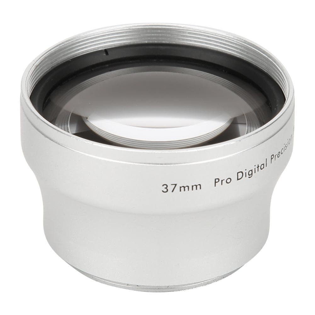 37MM 2X Aluminium Alloy Magnification Converter Lens for 37MM Diameter Camera Lens