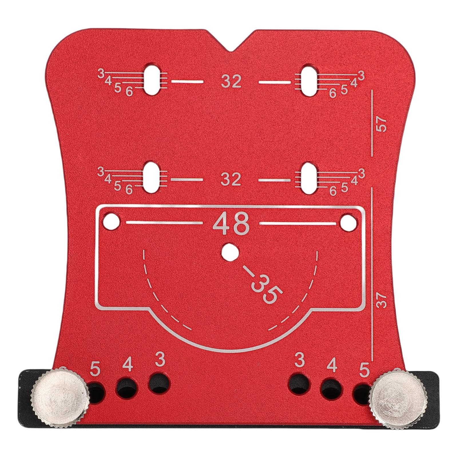 Cabinet Door Hinge Jig 35mm Concealed Hardware Drilling Marking Template Aluminum Alloy
