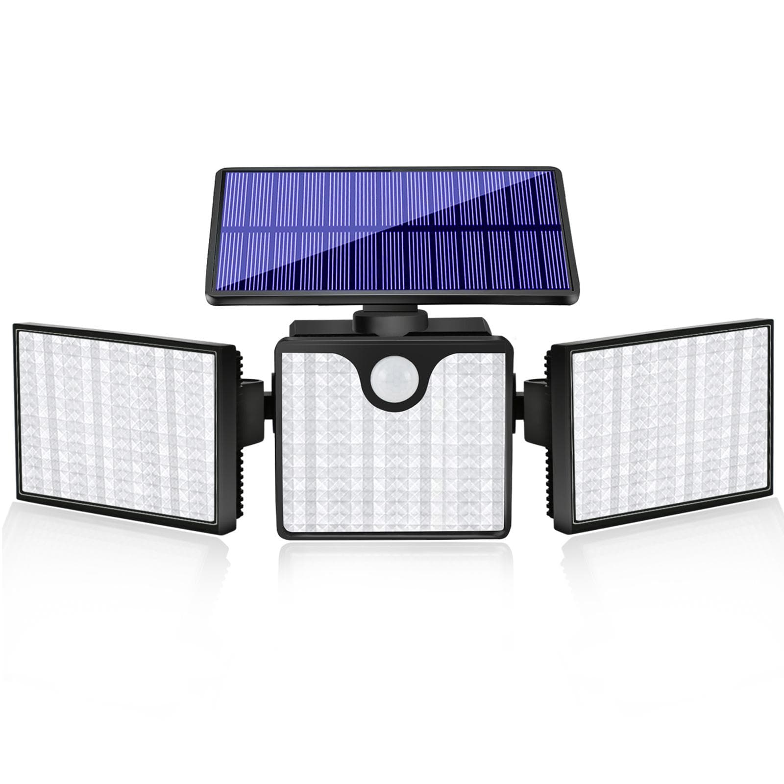 Solar Powered Sensor Wall Light Outdoor Waterproof Lighting Home Garden Lights black
