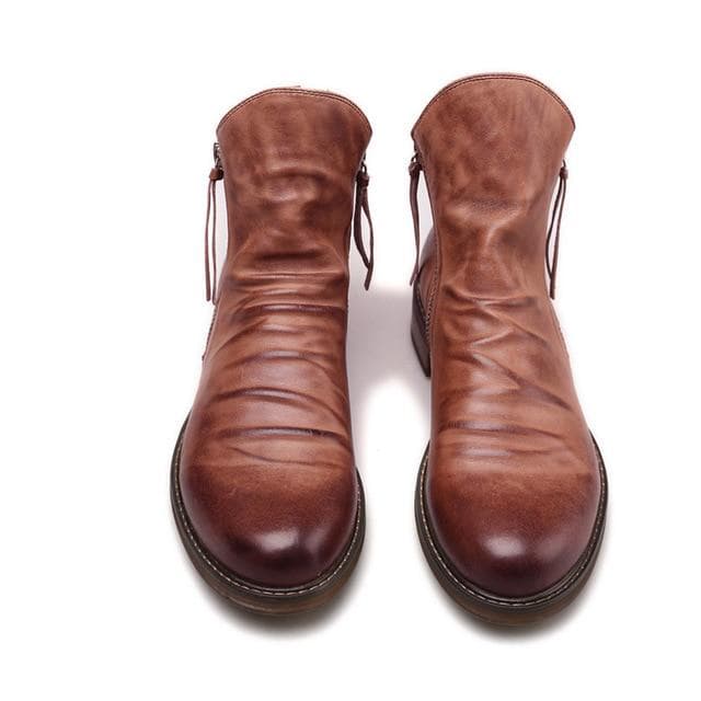 Original Boots Men Autumn Shoes Male Casual Boots Men Comfy Anti-Slip Lace-up Boots 41 brown
