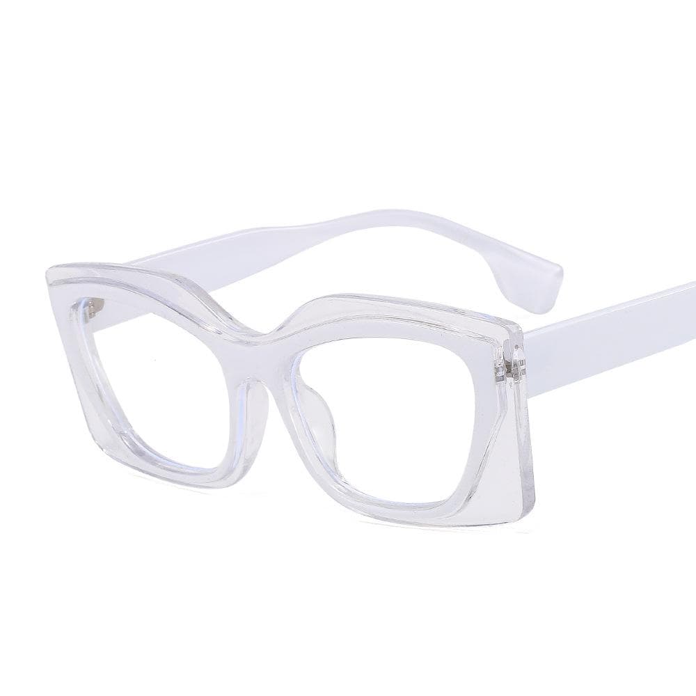 Women Fashion Square Frame Sunglasses Colorful Polygonal Flat Mirror Trendy Luxury Sun Glasses for Party