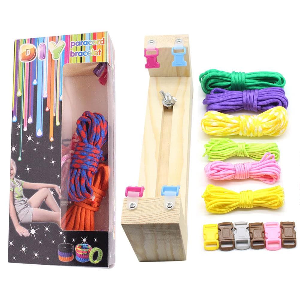 DIY Paracord Bracelet Making Set with Bracelet Maker Buckles Paracord Braiding Weaving DIY Craft