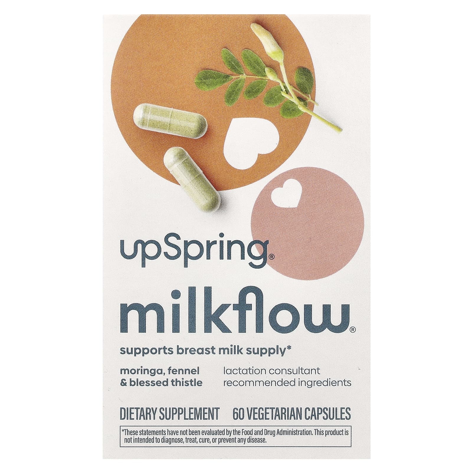UpSpring, MilkFlow, 60 Veggie Capsules