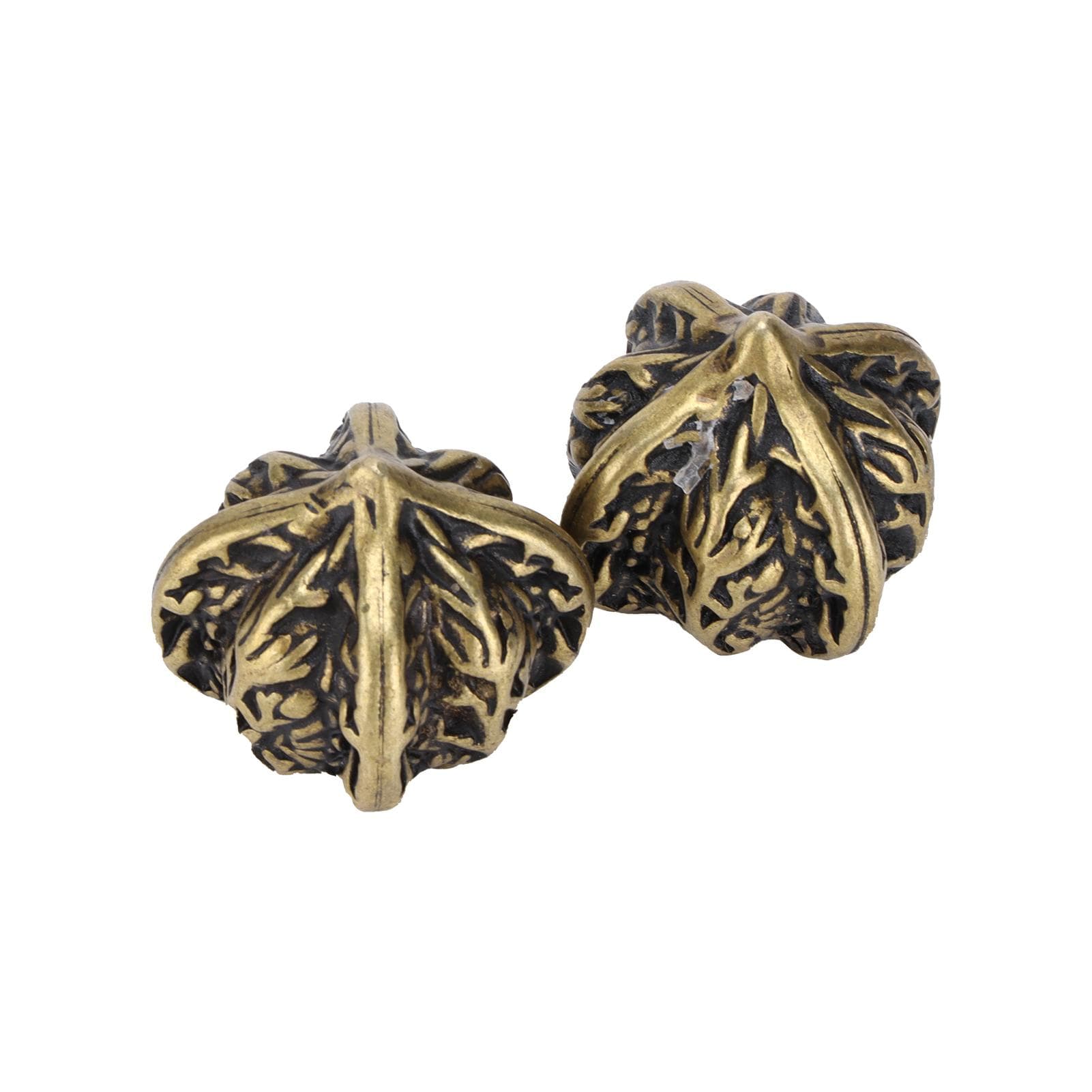 2Pcs Baoding Balls Brass Walnuts Massage Handballs Health Fitness Decompression Hand Exercise Tools