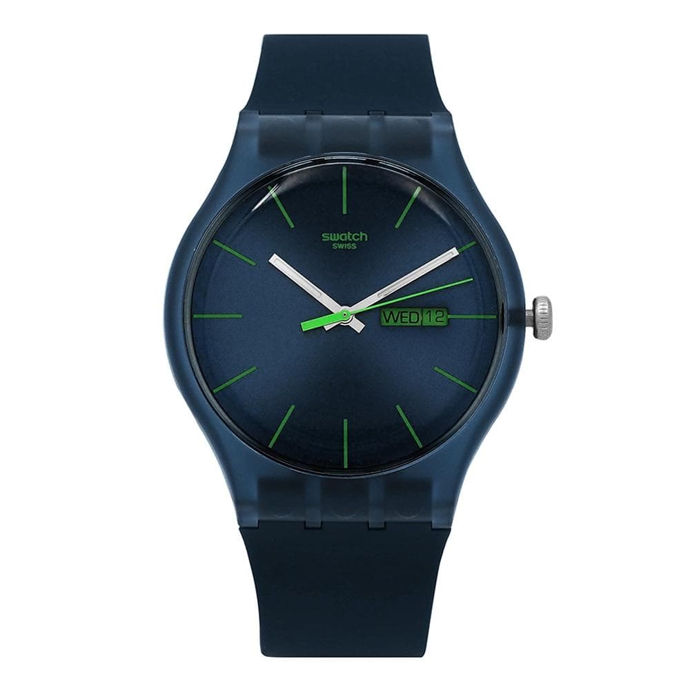 SWatch So29n704 New Gent Blue Rebel Public Urethane Watch SO29N704