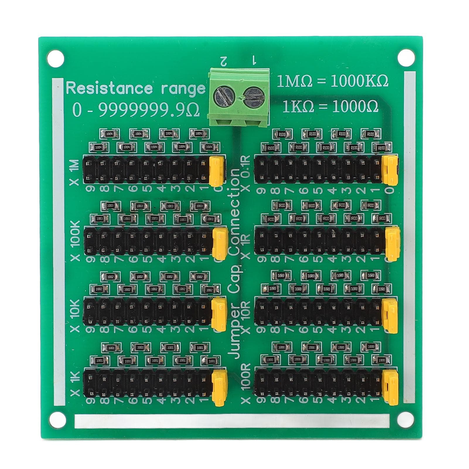 Resistor Board 0 to 9999999.9 Ohm PCB Programmable SMD Resistor Board with Terminals 220V